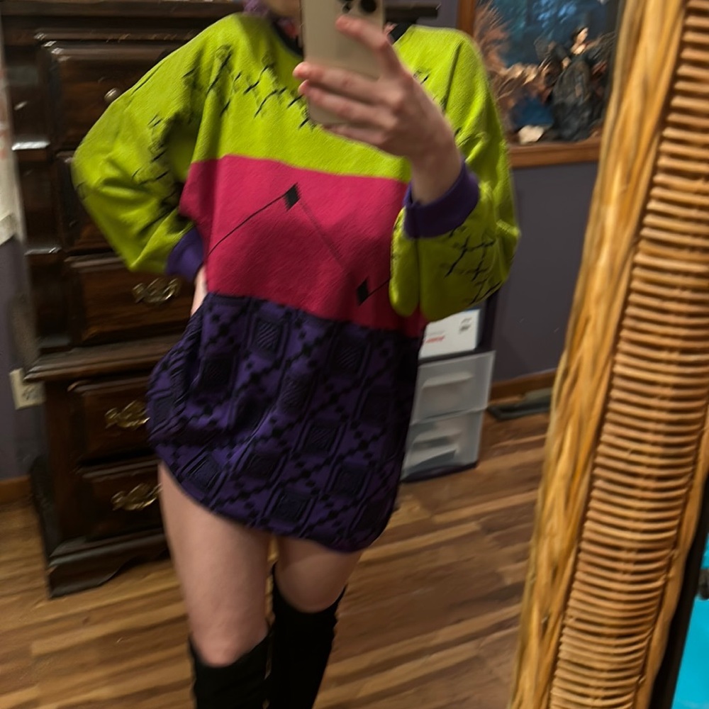 80s SWEATER DRESS